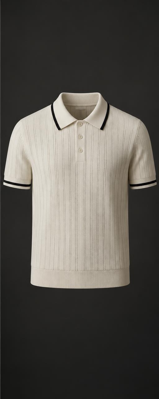 Knitted polo product tile